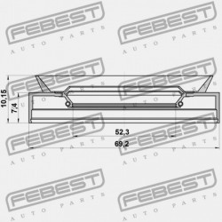 SUZUKI GRAND VITARA/ESCUDO JB416/JB420/JB627 ELSŐ KERÉKAGY TÖMÍTÉS 2006-2014 09283-54001