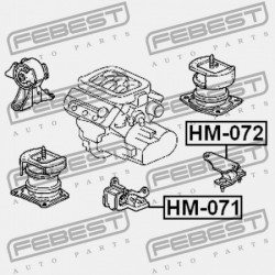 HÁTSÓ VÁLTÓ PÁRNA HONDA AVANCIER TA1 1983-1987 JP 50806-S87-A80