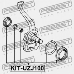 CSUKLÓJAVÍTÓ KÉSZLET TOYOTA LAND CRUISER PRADO GRJ12,KDJ12,RZJ12,TRJ12,VZJ12 2002 90364-33011