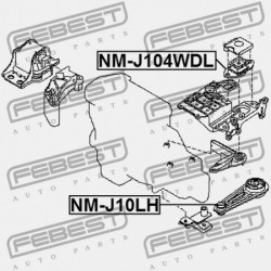 SEBESSÉGVÁLTÓ PÁRNA NISSAN QASHQAI J10E 2006.12-2013.12 EL 11220-JD22B