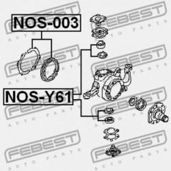 CSUKLÓTÖMÍTÉS JAVÍTÓ KÉSZLET NISSAN PATROL(GR) Y61 1997.10-2010.03 EL 40579-VB000