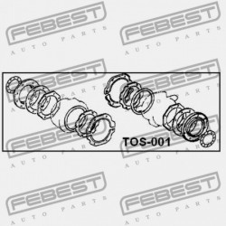 CSUKLÓTÖMÍTÉS JAVÍTÓ KÉSZLET TOYOTA LAND CRUISER FJ80,HDJ80,HZJ80,FZJ80 1990.01-2006.12 G 04434-60051