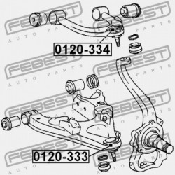CSAP, ELSŐ FELSŐ VEZÉRLŐKAR TOYOTA LAND CRUISER PRADO GRJ12,KDJ12,RZJ12,TRJ12,VZJ12 2002 48630-60010