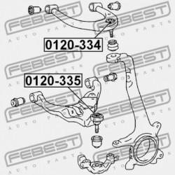 CSAVAR, ELSŐ ALSÓ VEZÉRLŐKAR TOYOTA LAND CRUISER PRADO GRJ12,KDJ12,RZJ12,TRJ12,VZJ12 2002 48068-60010