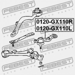 ELSŐ LENGŐKAR CSAVAR JOBB ALSÓ TOYOTA ALTEZZA/ALTEZZA GITA GXE1,JCE1,SXE10 1998.10-2005.07 43330-59135