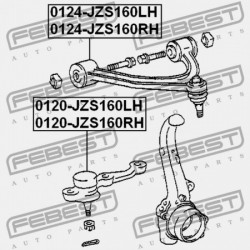 ELSŐ ALSÓ CSAVAR TOYOTA KORONA/KORONA MAJESTA GS171,JKS175,JZS17,UZS17 1999.09- 43340-39415