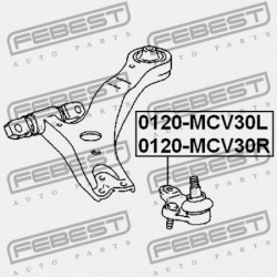 ELSŐ LENGŐKAR CSAVAR JOBB ALSÓ TOYOTA CAMRY (JPP) ACV30,MCV3 2001.07-2006.01 US 43330-29615