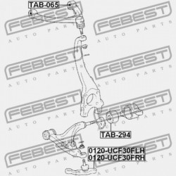 ELSŐ ALSÓ CSAVAR TOYOTA CELSIOR UCF3 2000.08-2006.08 JP 43340-59125