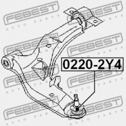 CSAP, ELSŐ ALSÓ LENGŐKAR NISSAN PRIMERA P12E 2002.01-2007.05 EL 40160-2Y000