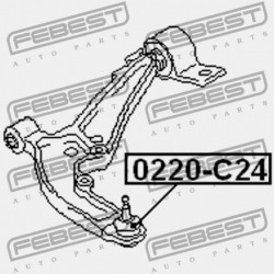 CSAP, ELSŐ ALSÓ LENGŐKAR NISSAN SERENA C24 1999.06-2005.05 JP 54500-4N000