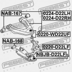 CSAP, ELSŐ ALSÓ VEZÉRLŐKAR NISSAN NISSAN TEHERAUTÓ D22 1997.02-2012.03 GL 54502-2S400