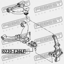 CSAP, ELSŐ ALSÓ VEZÉRLŐKAR NISSAN URVAN E25 2001.04-2012.06 JP 40160-VW000