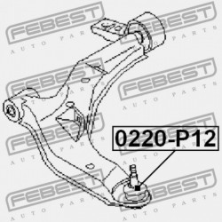 CSAP, ELSŐ ALSÓ LENGŐKAR NISSAN PRIMERA P12E 2002.01-2007.05 EL 54500-AU010
