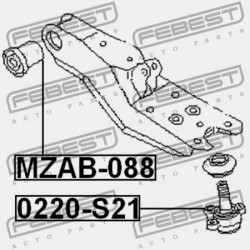CSAP, ELSŐ ALSÓ LENGŐKAR NISSAN VANETTE S21 1999.06- JP 40160-HA00A