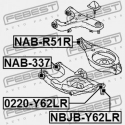CSAP, HÁTSÓ ALSÓ VEZÉRLŐKAR NISSAN PATROL Y62 2010.03- EL 551A0-1LB0A