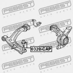 CSAP, ELSŐ ALSÓ VEZÉRLŐKAR HONDA CAPA GA4 JP 51350-S2G-013