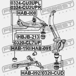 CSAP, ELSŐ ALSÓ LENGŐKAR HONDA ACCORD CP2 2008-2011 US 51220-TA0-A02