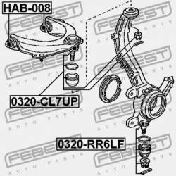 CSAP, ELSŐ ALSÓ VEZÉRLŐKAR HONDA ELYSION PRESTIG RR1 JP 51210-SJK-000