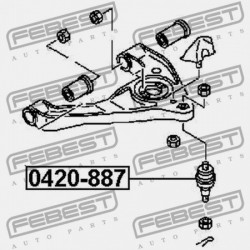 CSAP, ELSŐ ALSÓ LENGŐKAR MITSUBISHI CANTER FA/FB/FE 1980-2015 MK332303
