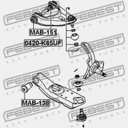 CSAP, ELSŐ FELSŐ LENGŐKAR MITSUBISHI L200 K60,70 1996.01-2007.12 G.EXP/MMTH MR241024