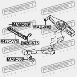 CSAP, HÁTSÓ VEZÉRLŐKAR MITSUBISHI PAJERO/MONTEROLONG V70 2000.02-2006.12 G.EXP MR508134