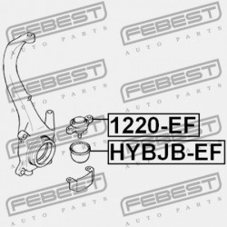 ELSŐ CSUKLÓCSAPSZEG HYUNDAI SONATA EF 02 2001-2006 DOM 51760-38000