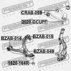 CSAP, ELSŐ FELSŐ VEZÉRLŐKAR JEEP GRAND CHEROKEE IV (WK2) 2010- 68217808AB