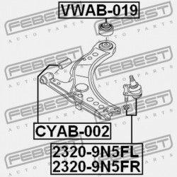 ELSŐ ALSÓ CSAVAR AUDI A1 2011- MEX 6R0407365