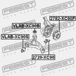 CSAVAR, ELSŐ ALSÓ VEZÉRLŐKAR VOLVO XC90 2003- 274573