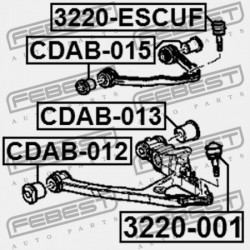 CSAP, ELSŐ ALSÓ LENGŐKAR CADILLAC ESCALADE (4WD) 1997- EU 20869201