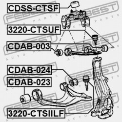 CSAP, ELSŐ ALSÓ LENGŐKAR CADILLAC CTS SEDAN 2008- EU 20804094