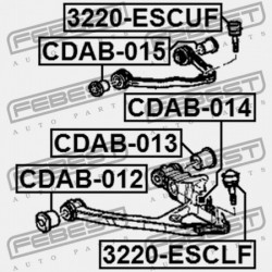 CSAP, ELSŐ FELSŐ LENGŐKAR CADILLAC ESCALADE (4WD) 1997- EU 15864153