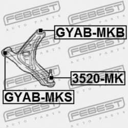 CSAP, ELSŐ ALSÓ LENGŐKAR GEELY MK/MK CROSS 2006-2014 1014001607