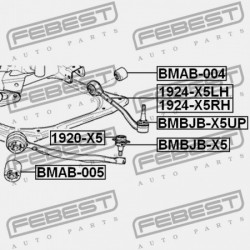 CSAVARFEDÉL BMW X5 E53 1999-2006 ECE 31126756491