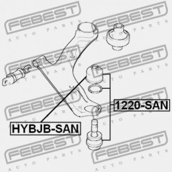 HYUNDAI SANTA FE 00 (2000-) CIS CSAPSZEGVÉDŐ 54503-3BA00