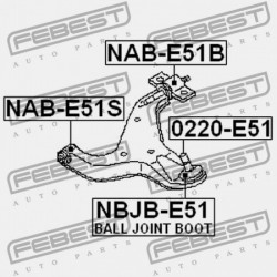 ELÜLSŐ CSAVARFEDÉL NISSAN ELGRAND E51 2002.05-2010.08 JP 54500-WL000