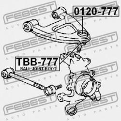 HÁTSÓ VEZÉRLŐKAR CSAVAR BURKOLAT G TOYOTA CRESTA GX90,JZX9,LX90,SX90 1992.10-1996.09 JP 48770-22040