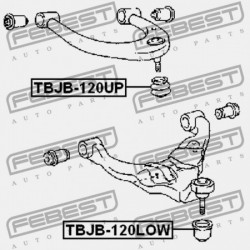 CSAVARFEDÉL TOYOTA LAND CRUISER PRADO GRJ12,KDJ12,RZJ12,TRJ12,VZJ12 2002 43324-69015