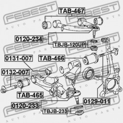 CSAVARFEDÉL TOYOTA LAND CRUISER URJ202,UZJ200,VDJ200 2007.09- EU 48068-60030