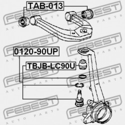 CSAVARFEDÉL TOYOTA LAND CRUISER 90 KZJ9,LJ9,RZJ9,VZJ9 1996.04-2008.12 GR 43324-39015