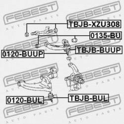 FELSŐ KARCSAVAR PERSELY TOYOTA DYNA/TOYOACE BU3,BZU3,RZU3,XZU3 1999.05-2007.05 JP 48632-37020