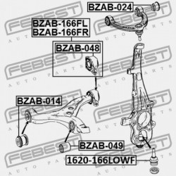 BAL HÁTSÓ ELSŐ VEZÉRLŐKAR PERSELY MERCEDES BENZ ML-OSZTÁLY 166 2011- A1663300143
