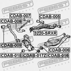 HÁTSÓ NYAKRÚD PERSELY CADILLAC STS 2005-2011 EU 25716355