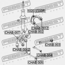 HÁTSÓ HOSSZANTI NYAKRÚD PERSELY CHEVROLET EPICA 2004-2010 EU 96440033