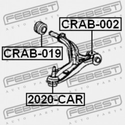 BAL HÁTSÓ ELSŐ VEZÉRLŐKAR PERSELY, CHRYSLER VOYAGER IV 2001-2007 04743095AA