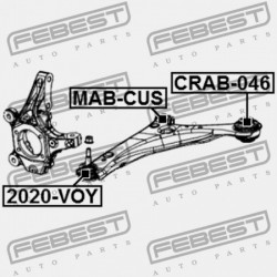 ELSŐ ALSÓ VEZÉRLŐKAR HÁTSÓ PERSELY CHRYSLER SEBRING II 2006-2010 04766910AE