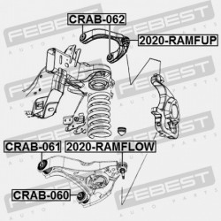 ELSŐ FELSŐ VEZÉRLŐKAR PERSELY DODGE RAM IV 2009-2018 68227900AB