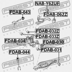 ALSÓ VEZÉRLŐKAR HÁTSÓ PERSELY NISSAN PATHFINDER R51M 2005.01-2014.11 EL CB5Z-5A638-A