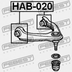 HONDA CR-V RD1 1996-2001 GN ELSŐ FELSŐ VEZÉRLŐKAR PERSELY HONDA CR-V RD1 1996-2001 GN 51450-S10-020