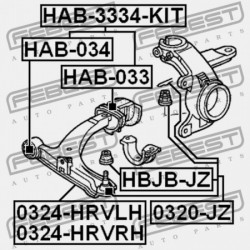 HONDA HR-V GH4 2000-2005 EU ELSŐ VEZÉRLŐKAR PERSELY ELÜLSŐ HONDA HR-V GH4 2000-2005 EU 51350-S2H-G02